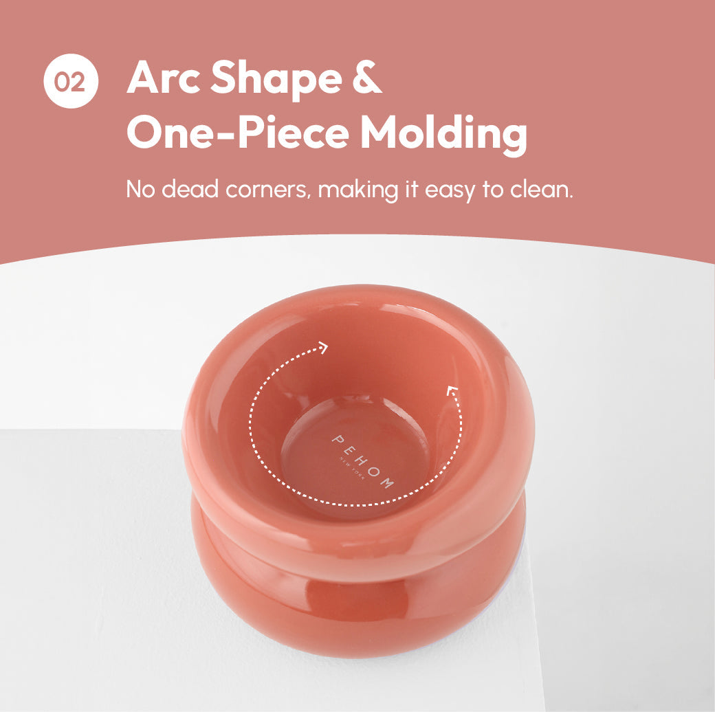 Soufflé Pet Bowl - Rose Pink